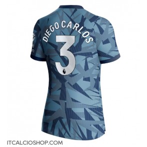 Aston Villa Diego Carlos #3 Terza Maglia Femmina 2023-24 Manica Corta